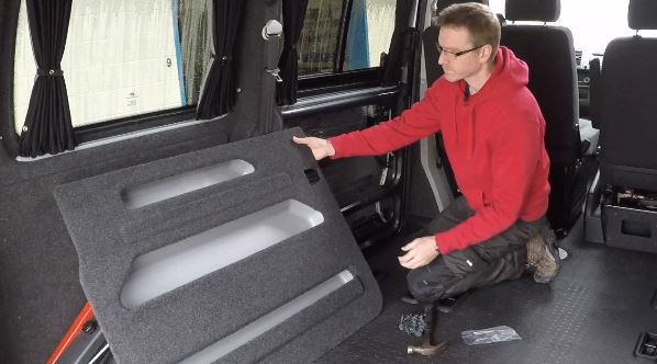 Video: How to line a Kiravans DoorStore with carpet lining