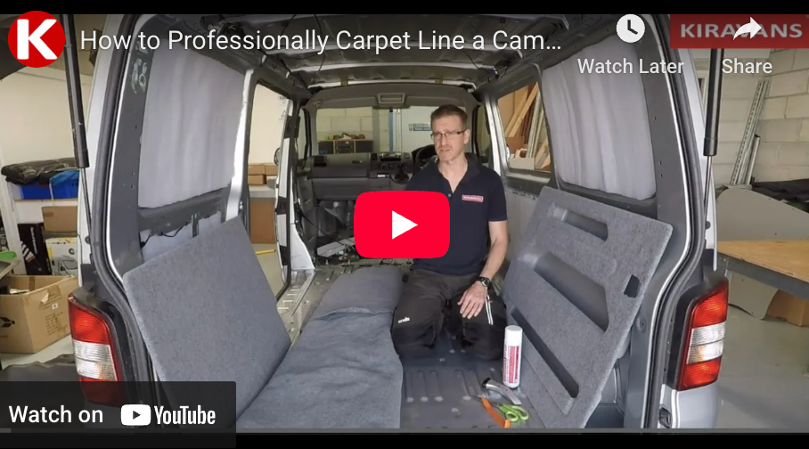 ▶️ How to Professionally Carpet Line a VW T5/T6 Campervan