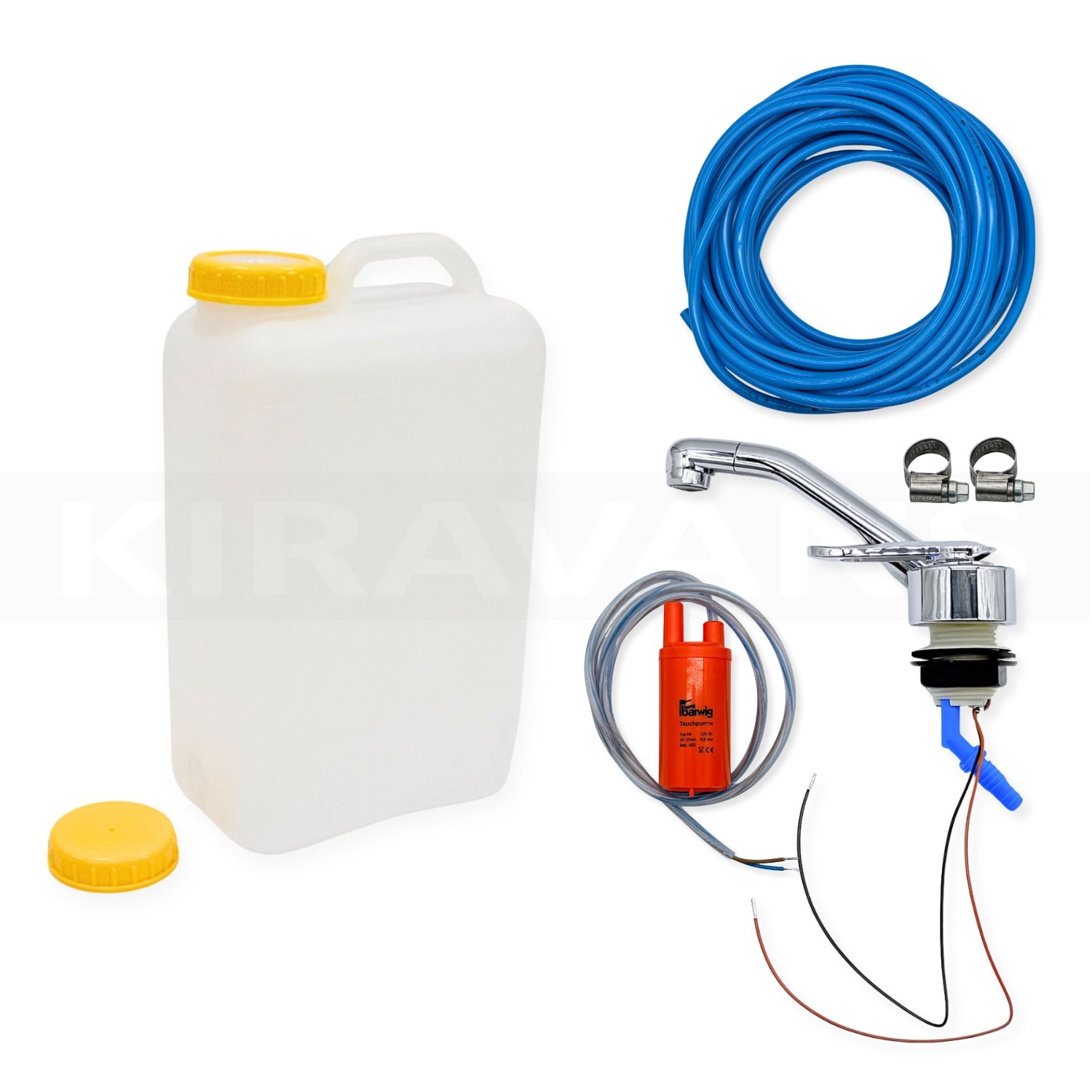 19 Litre Campervan Water Container with Screw Top (Includes 2 Caps)