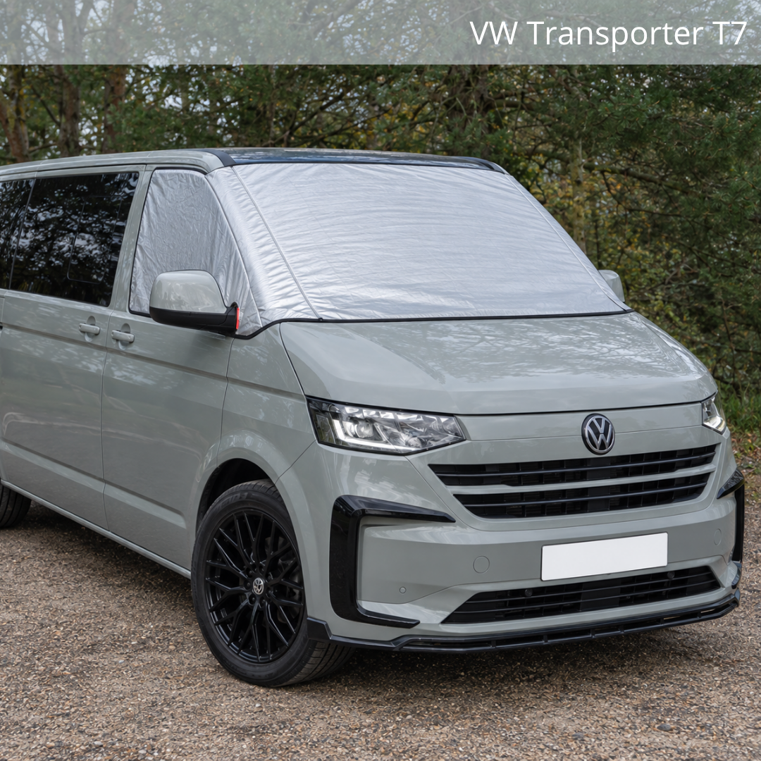 Kiravans Campervan External Cab Window Screen Cover – Slim & Space-Saving – VW, Ford, Peugeot, Citroën, Toyota, Vauxhall & Fiat