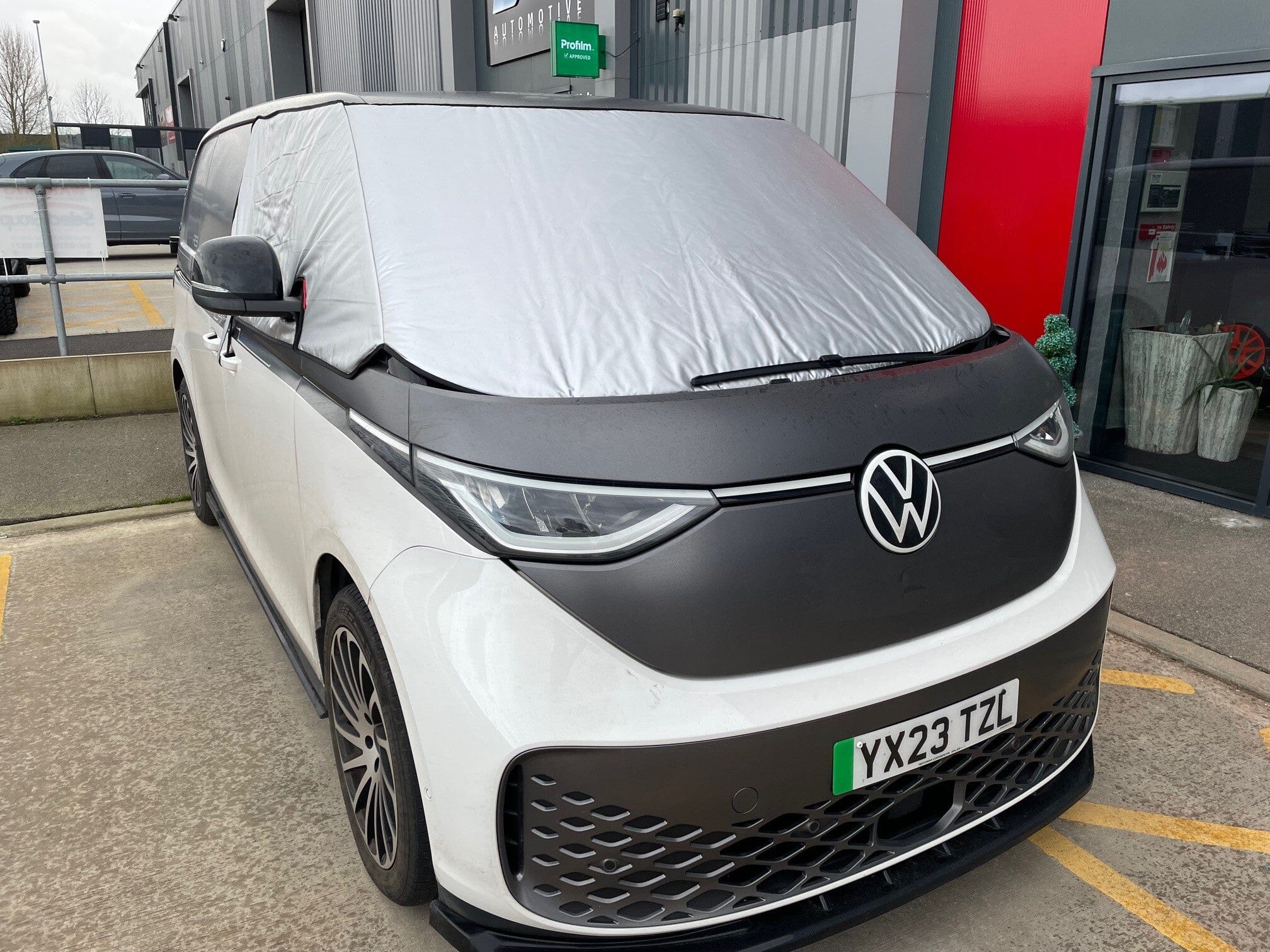 VW Transporter T6 Front Window Screen Cover Black Out Blind Frost - Foto 8