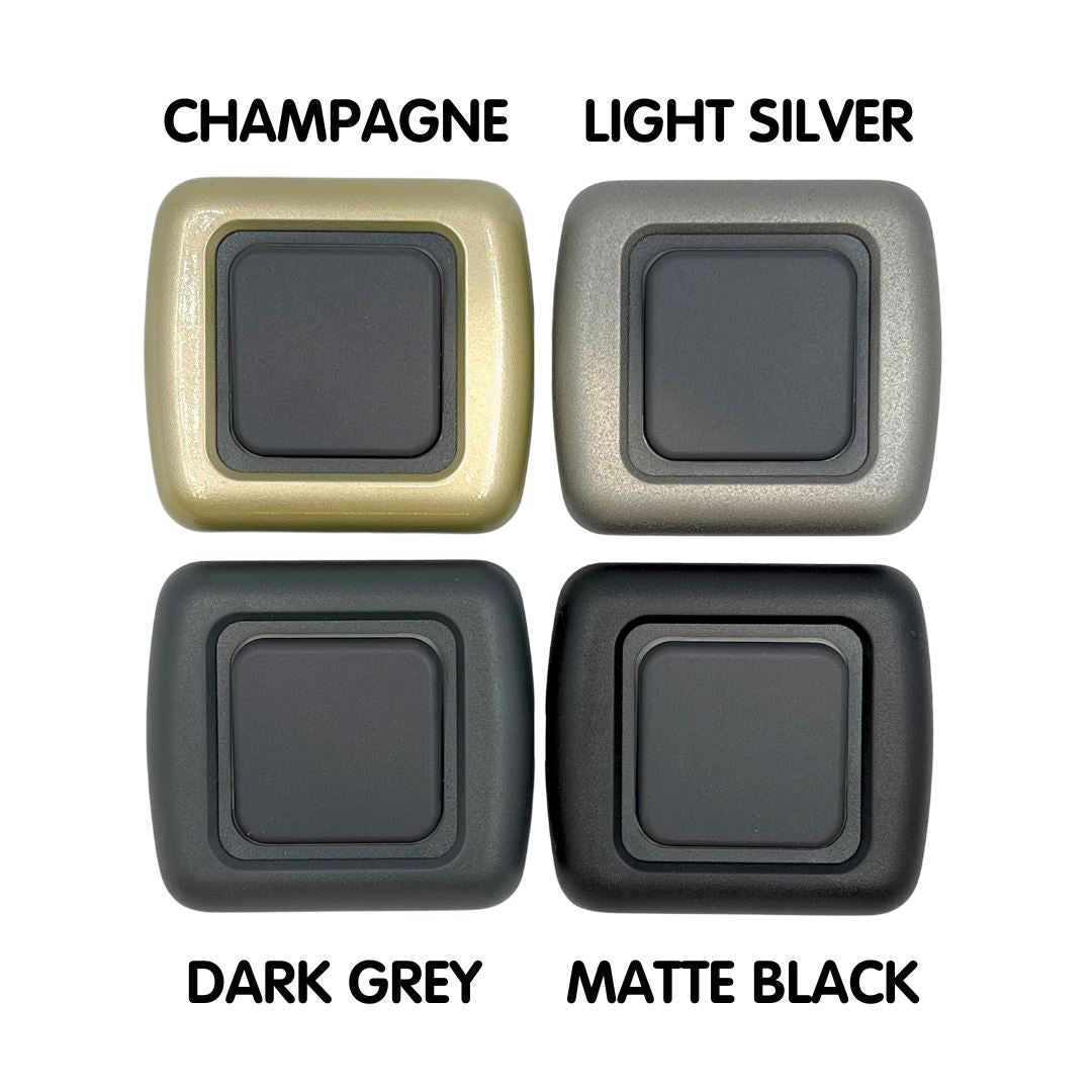 CBE Inner + Outer Frame Set in Light Silvery Grey (1, 2, or 3 Gang) CBE 