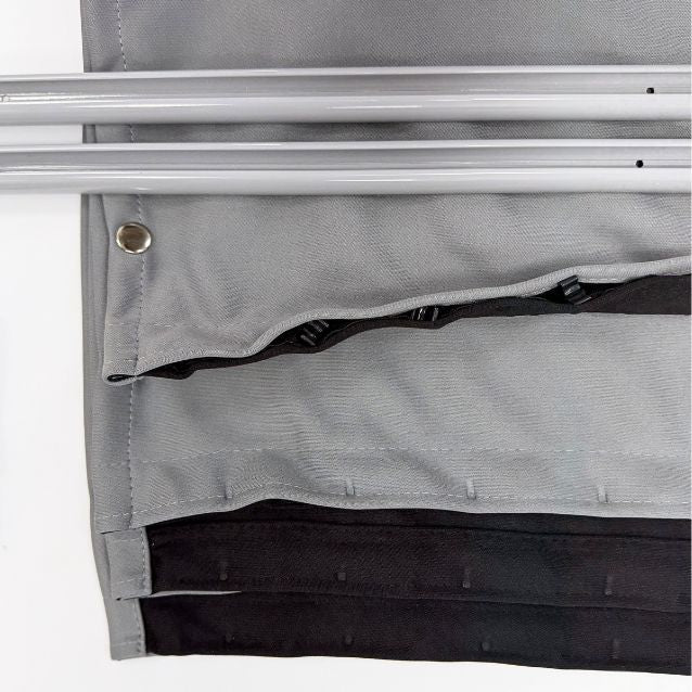 Universal Curtain Kit - 110cm Straight Rails (47-78cm Drop Options)