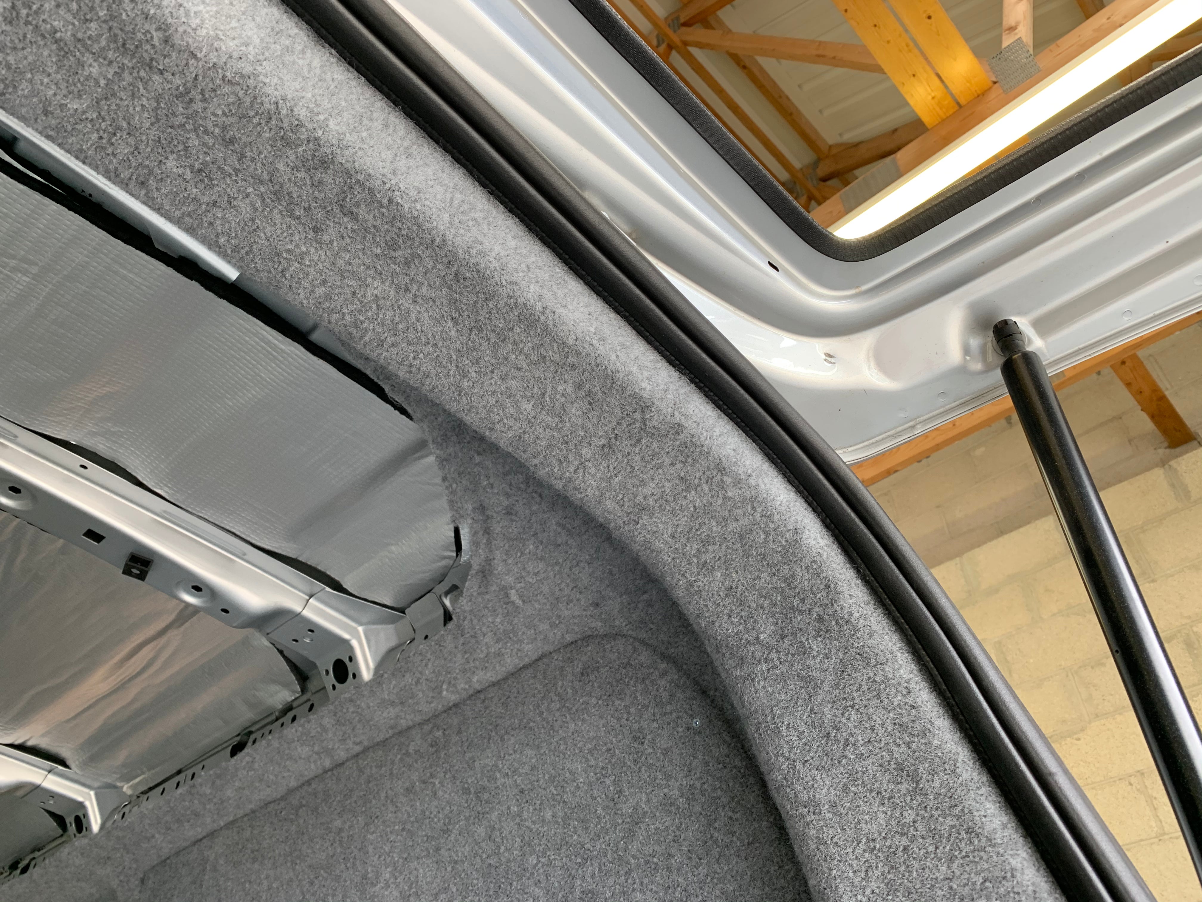 Carpet, Adhesive and Trim Tools for Campervan Lining