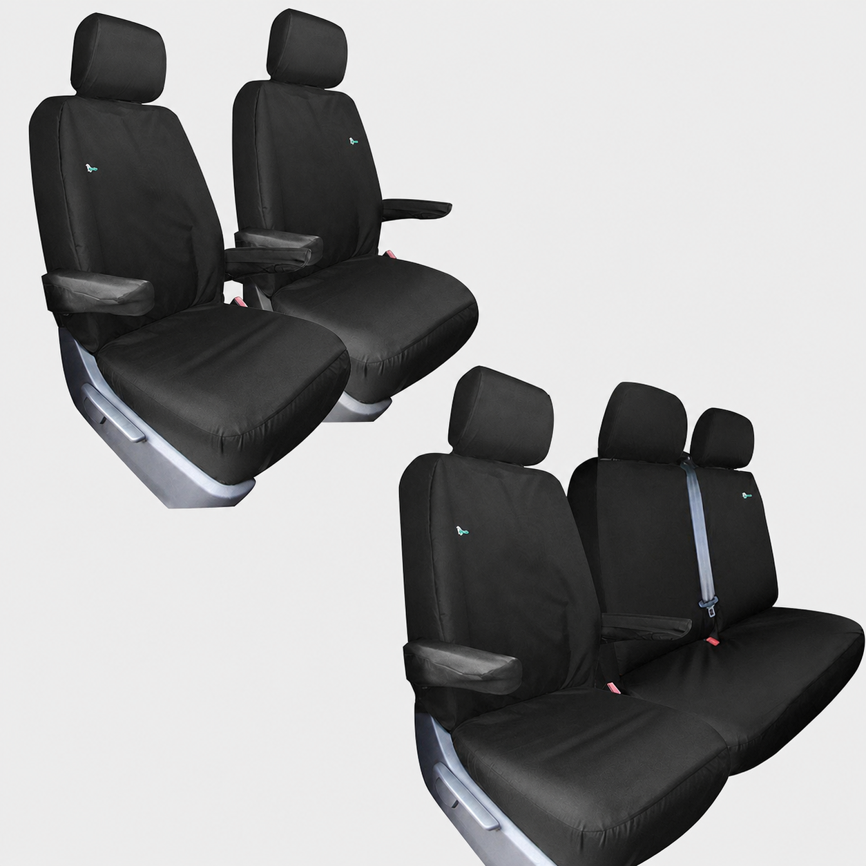Waterproof Van Seat Covers – VW Transporter T5–T6.1 (2003–2024)