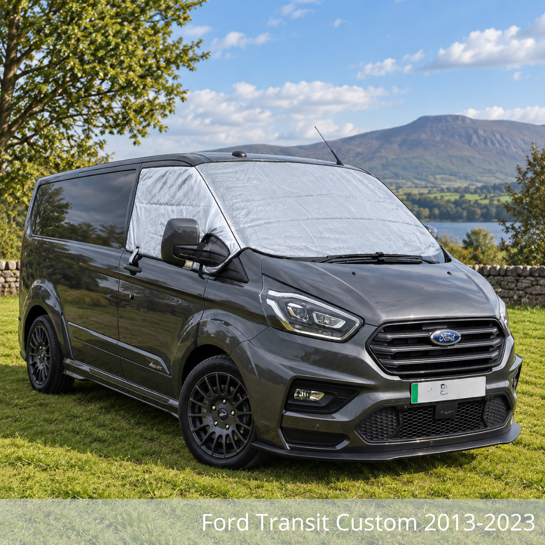 Kiravans Campervan External Cab Window Screen Cover – Slim & Space-Saving – VW, Ford, Peugeot, Citroën, Toyota, Vauxhall & Fiat