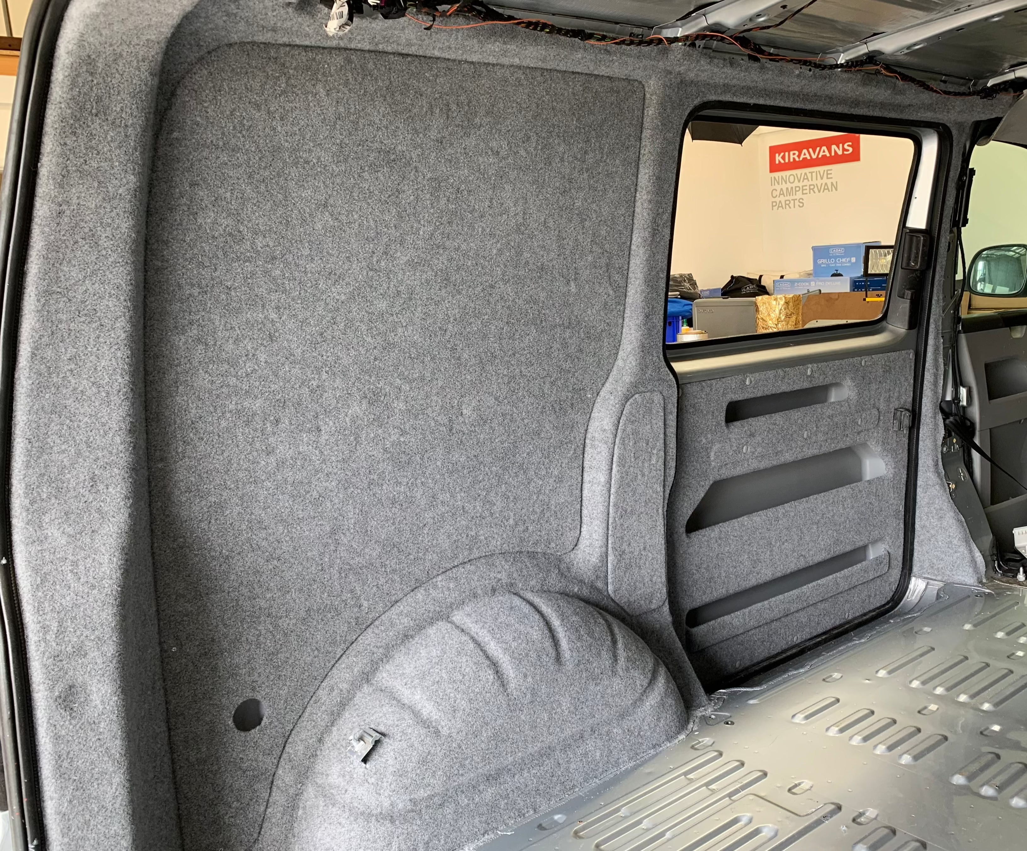 Carpet, Adhesive and Trim Tools for Campervan Lining