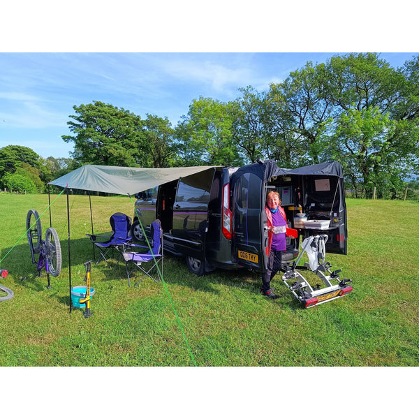 Kiravans Barn Door Campervan Awning for Transit Custom 2013-2023