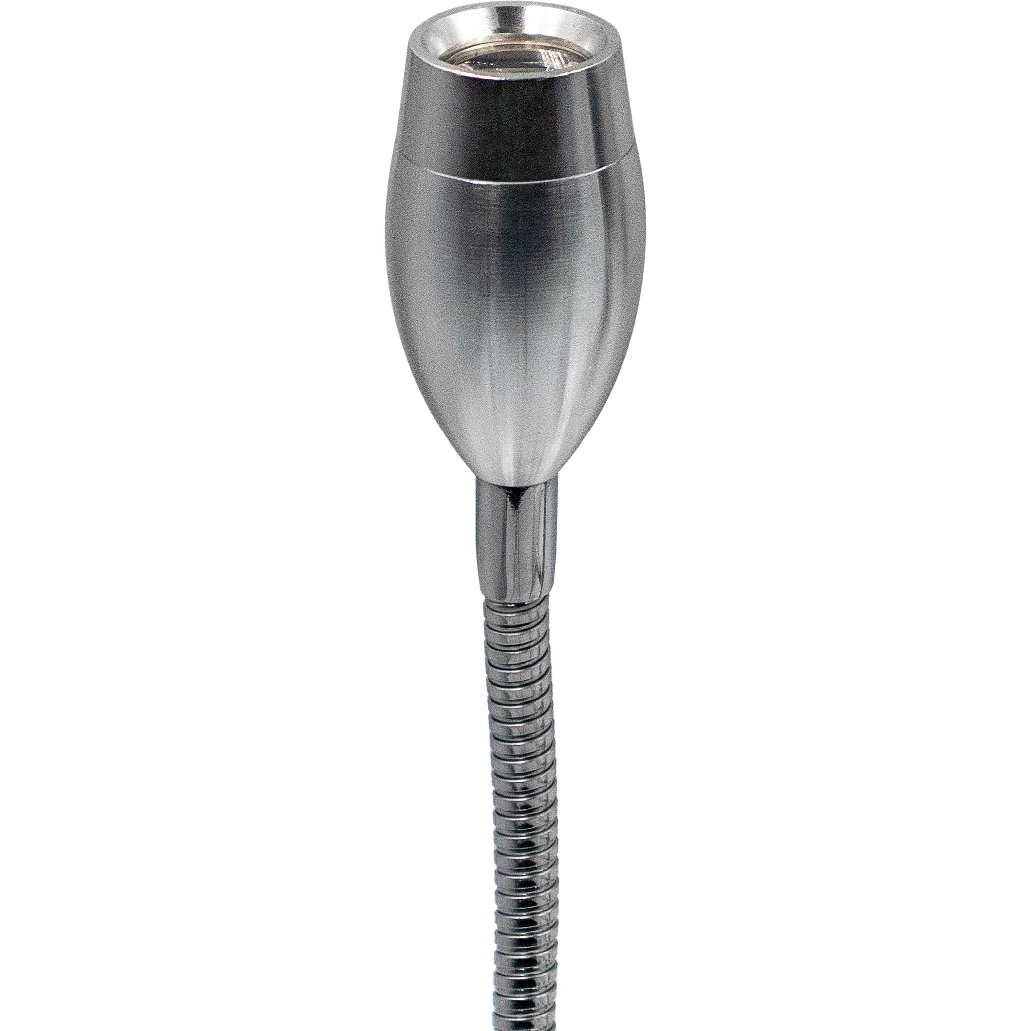 Silver LED Tulip Reading Lamp USB 150mm - Touch On/Off (Warm White) Kiravans 