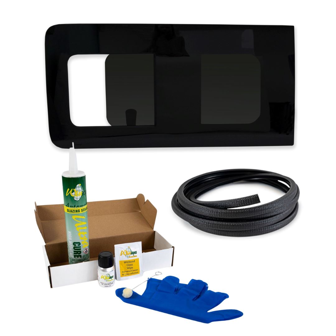 Left Opening Window + Fitting Kit for Vivaro 2019+ & Dispatch/Jumpy/Expert/ProAce 2016+ (MWB/LWB) Camper Glass by Kiravans 