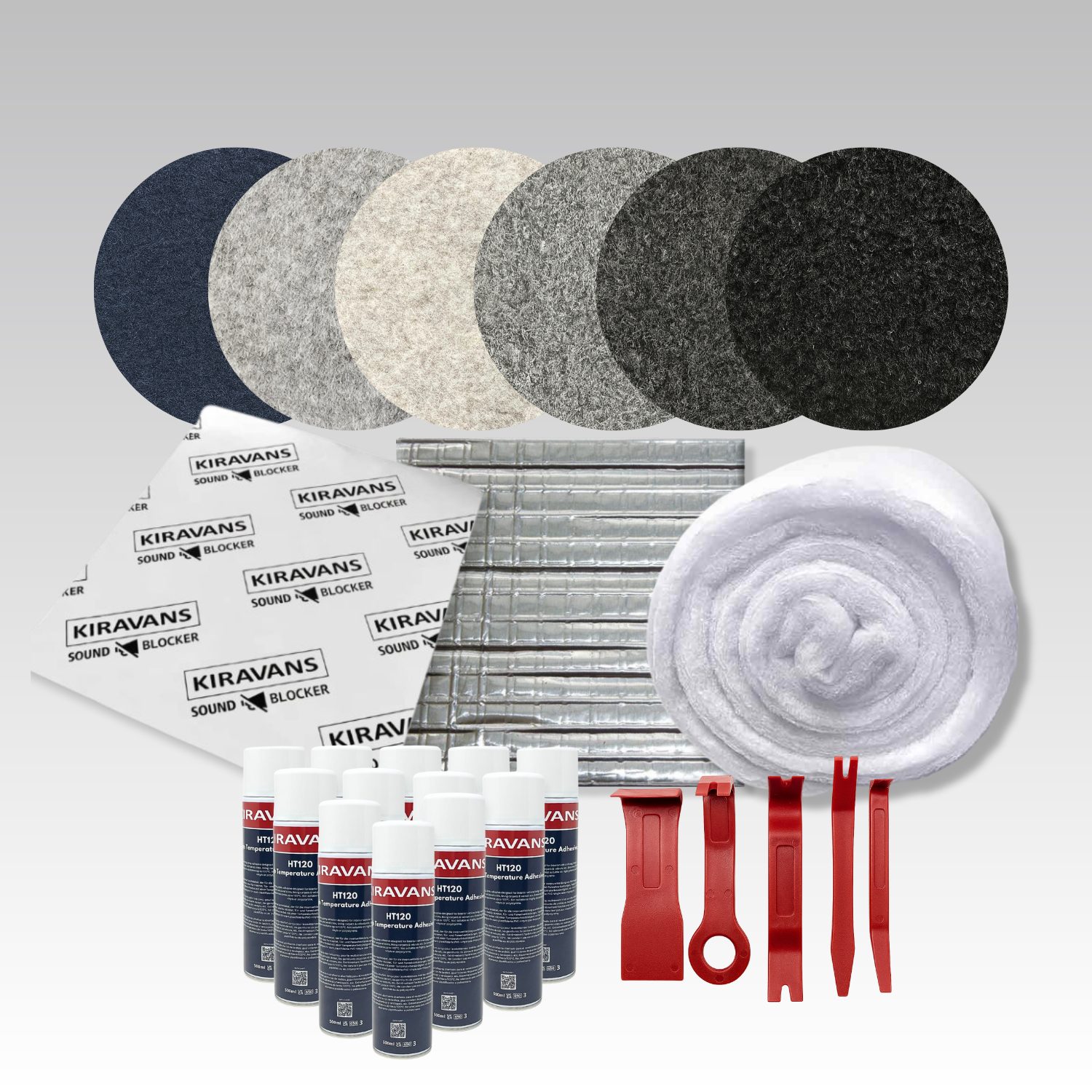 Carpet & Insulation Campervan Lining Ultimate Kit — PREMIUM Bundle