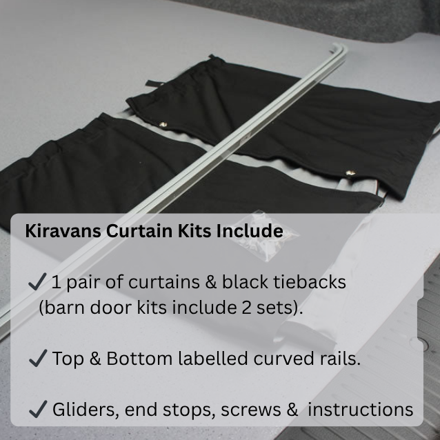 VW T5 to T6.1 Premium Blackout Curtains: Build Your Curtain Set