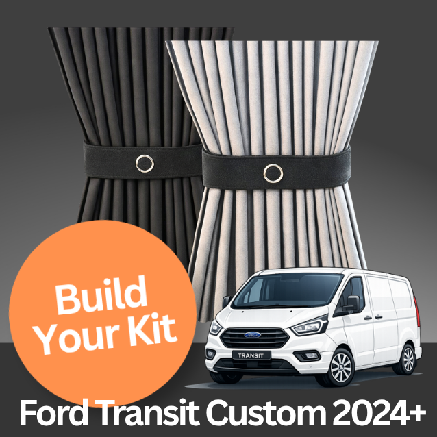 Ford Transit Custom V710 Premium Blackout Curtains: Build Your Curtain Set