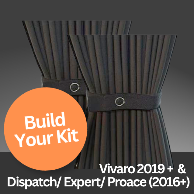 Vauxhall Vivaro (2019+), Dispatch, Expert, Proace (2016+) Premium Blackout Curtains: Build Your Curtain Set