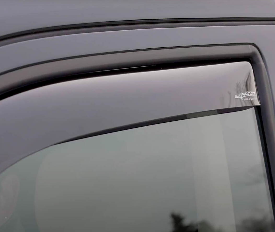 Climair Wind Deflectors in Smoke Grey for VW Transporter T5 to T6.1, Vivaro, Transit Custom + More