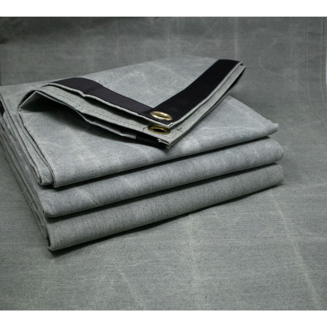 Kiravans 'Whatever' Waxed Cotton Tarp - For Porch Flooring, Changing M