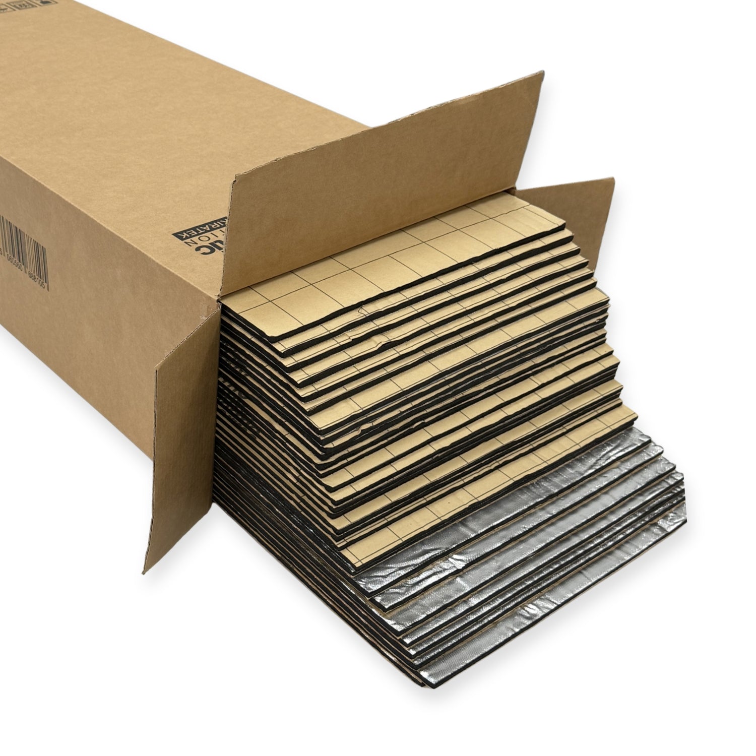 Thermo-acoustic Foam by KIRATEK — 7-8mm Foil Backed Self-adhesive Campervan Insulation