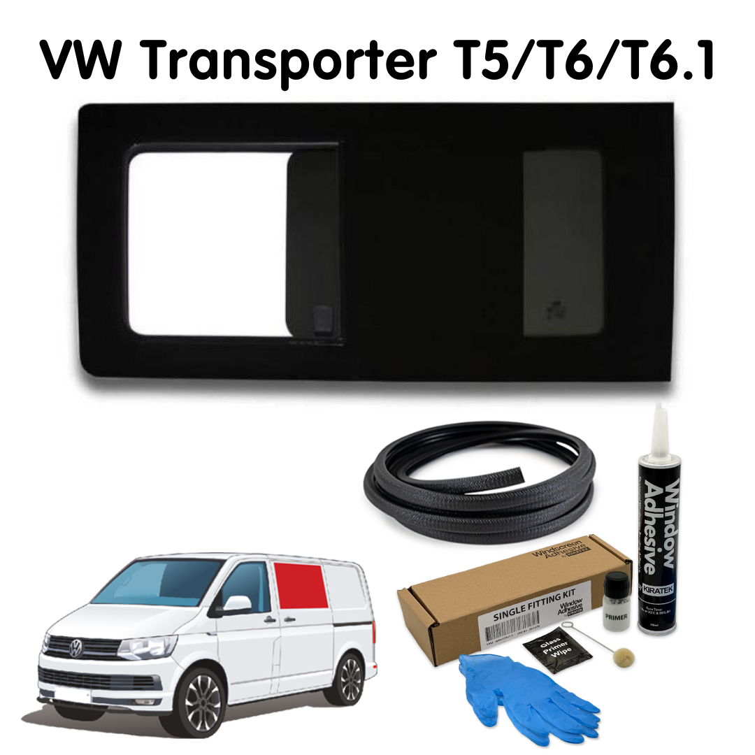 Left Opening Window + Fitting Kit for VW Transporter T5 to T6.1 (2003-2024)