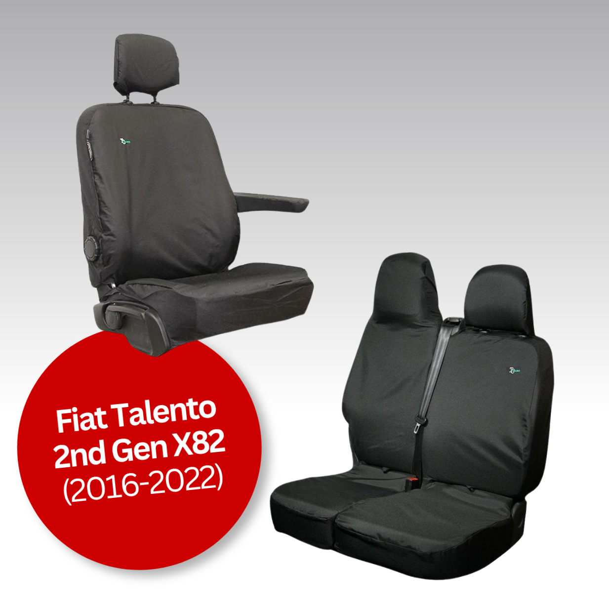 Waterproof Van Seat Covers – Fiat Talento 2nd Gen X82 (2016-2022)
