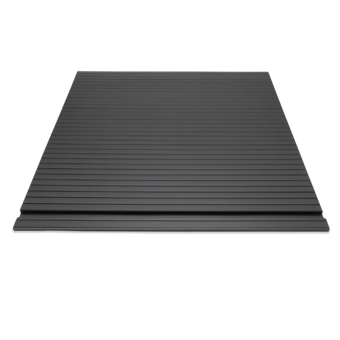 Campervan Tambour Door Kit – Roller Shutter (Silver or Black), 600 mm W × 606 mm D