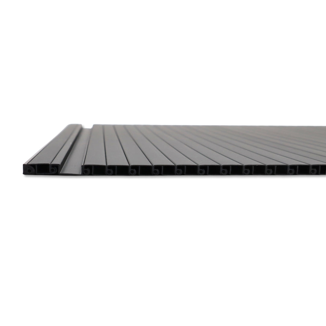 Campervan Tambour Door Kit – Roller Shutter (Silver or Black), 600 mm W × 606 mm D