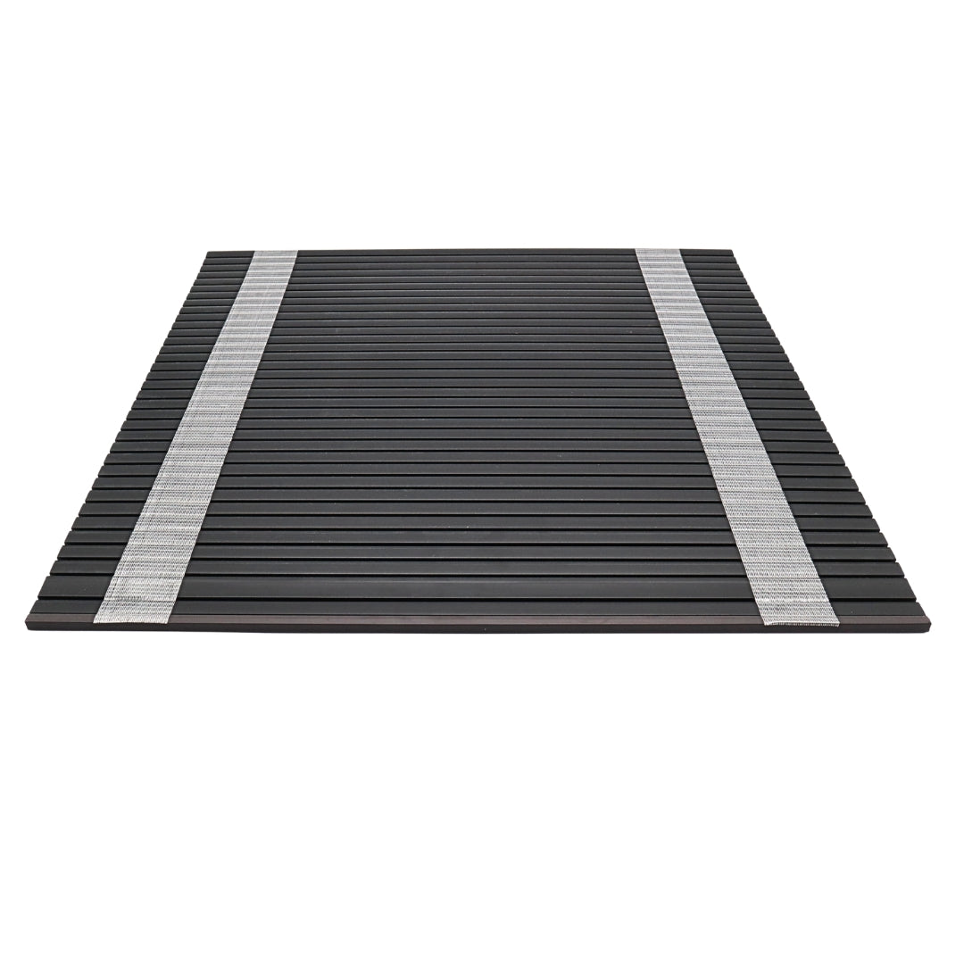 Campervan Tambour Door Kit – Roller Shutter (Silver or Black), 600 mm W × 606 mm D