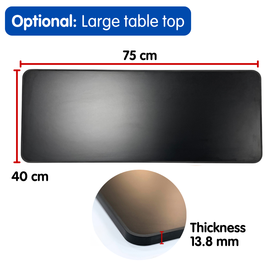 Kiravans Campervan Table Top in Black (Compact or Medium Size)