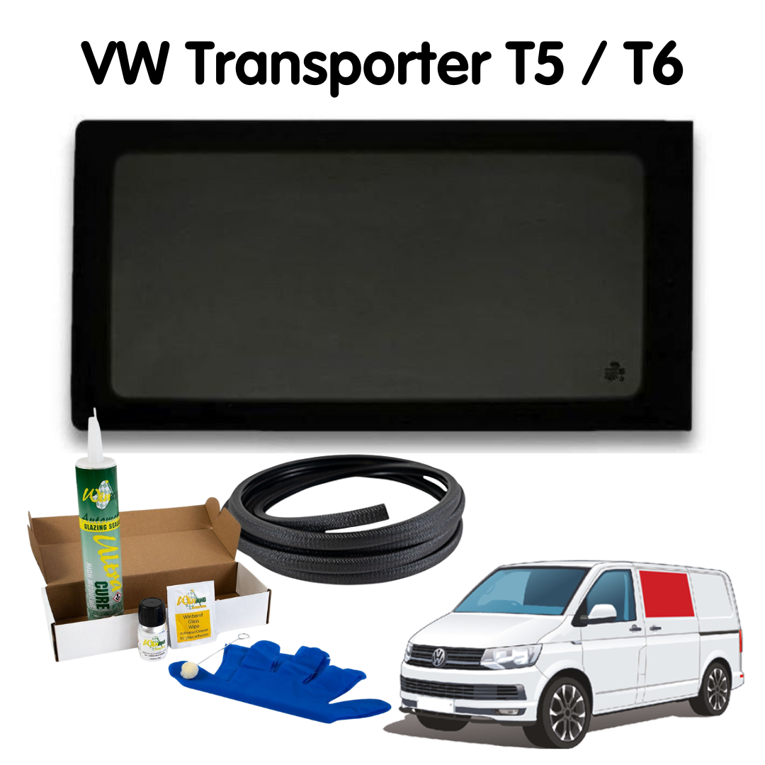 Left Fixed Window + Fitting Kit for VW Transporter T5 to T6.1 (2003-2024)