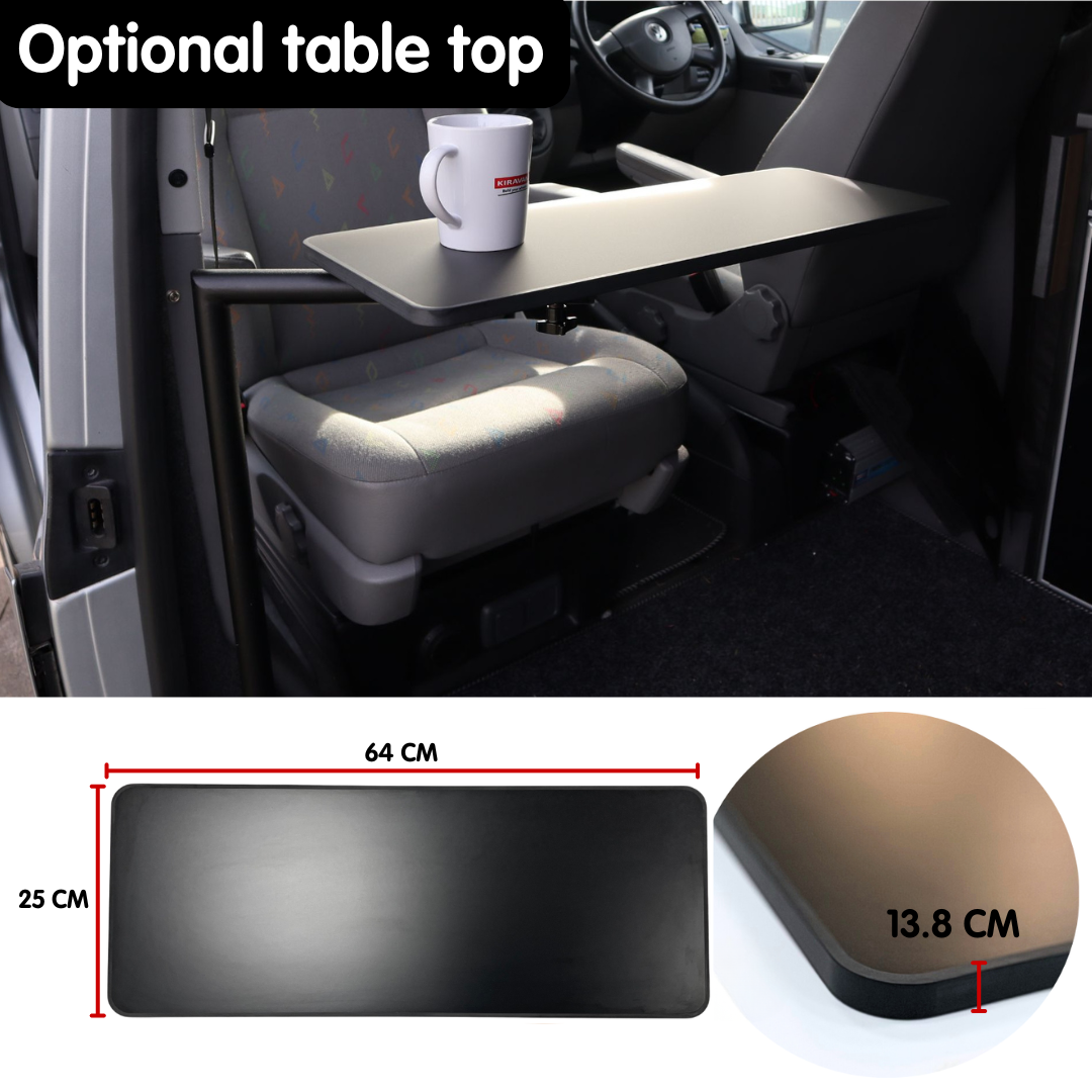 Kiravans Pro 360 Campervan Table Leg - Black Edition