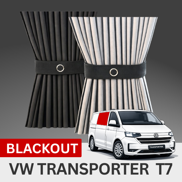 VW T7 Premium Blackout Curtain Kit - Right Centre Window