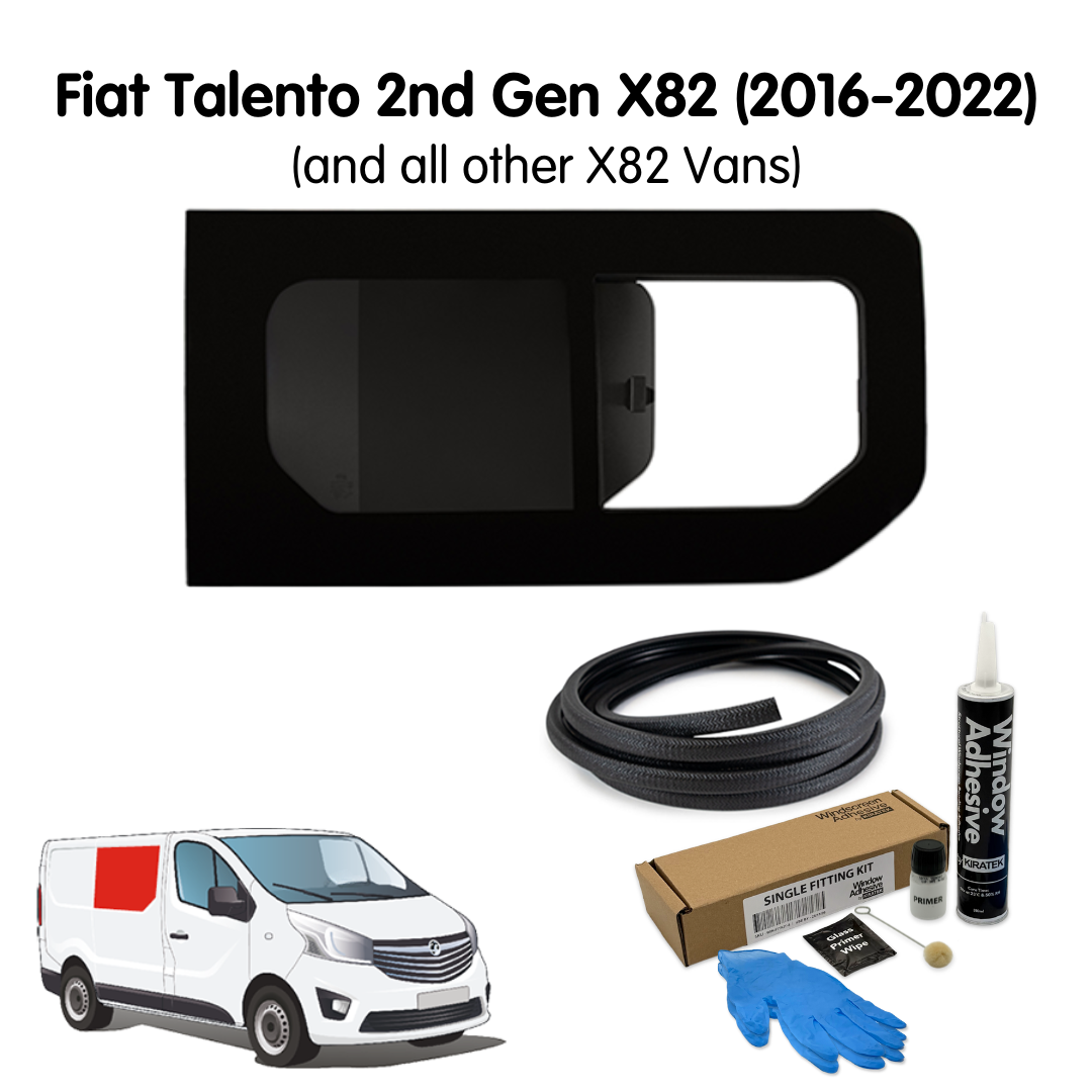 Right Opening Window + Fitting Kit for Fiat Talento 2nd Gen X82 (2016-2022) & Other X82 Vans