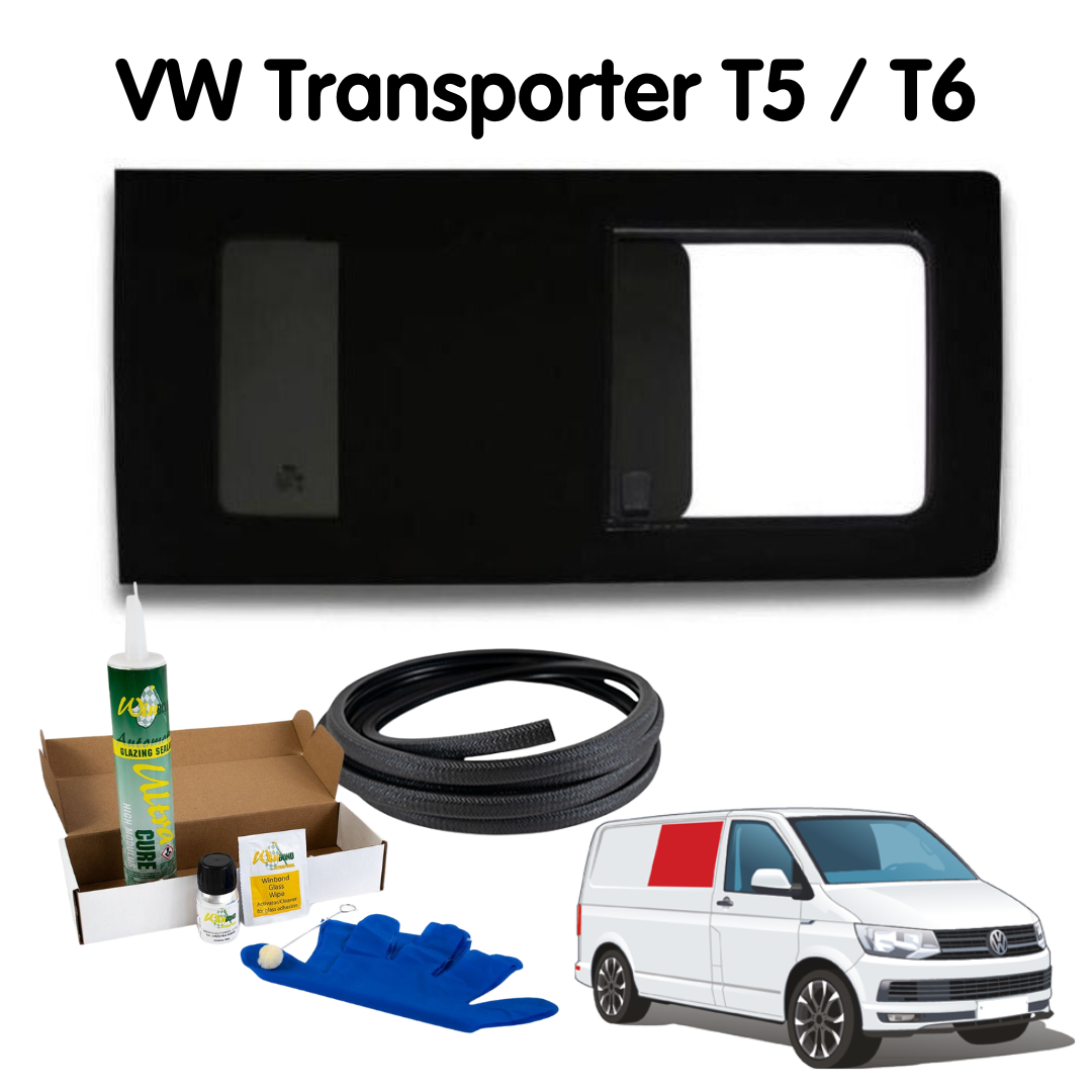 Right Opening Window + Fitting Kit for VW Transporter T5 to T6.1 (2003-2024)