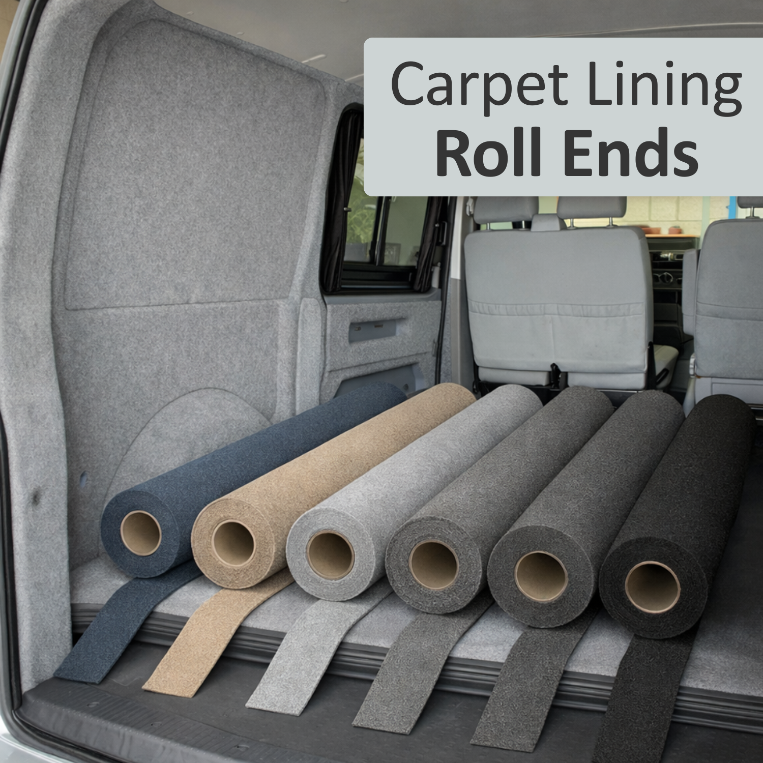 4-Way Stretch Van Carpet Lining - Roll Ends