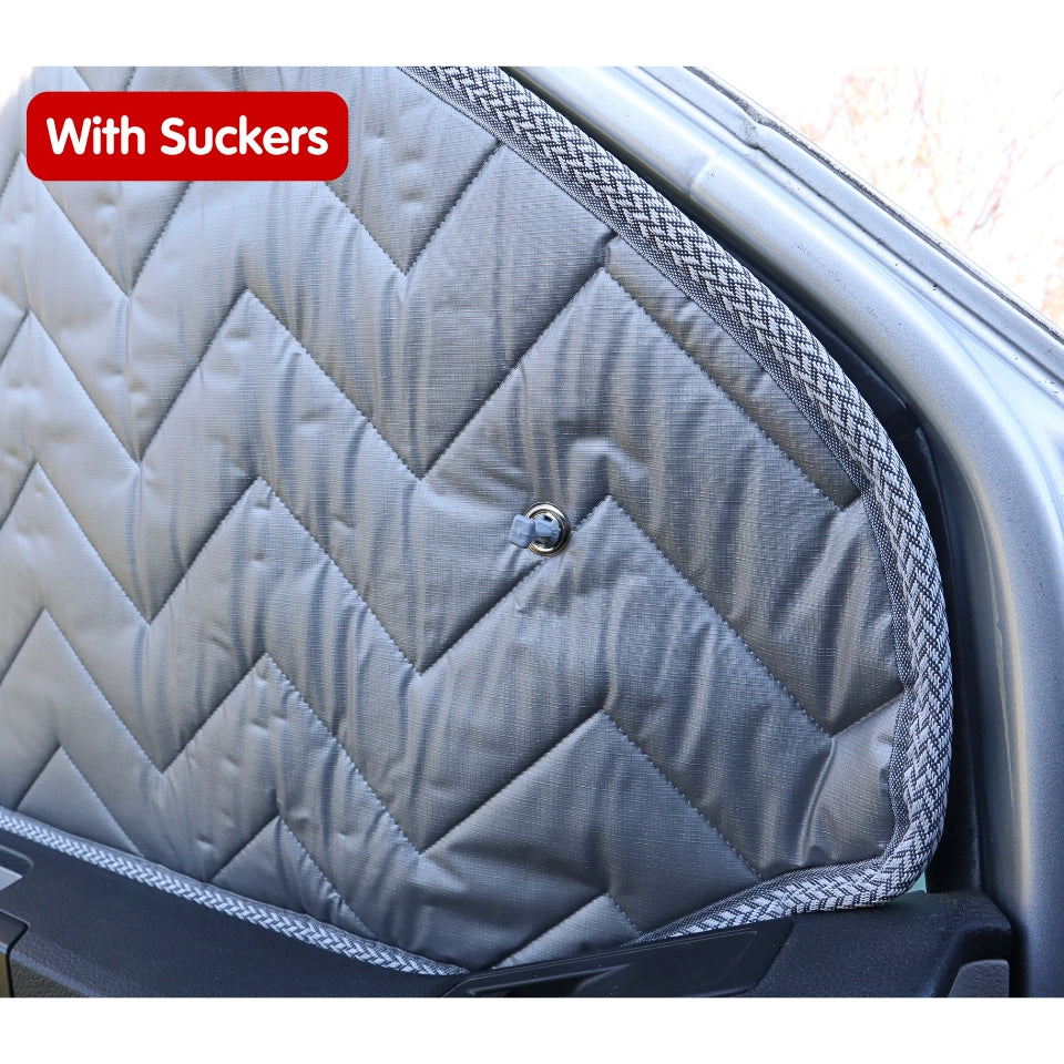 Internal Cab Silver Screens with Magnets or Suckers for VW Transporter T5 to T6.1, Trafic, Transit Custom & PSA Vans — SILVER