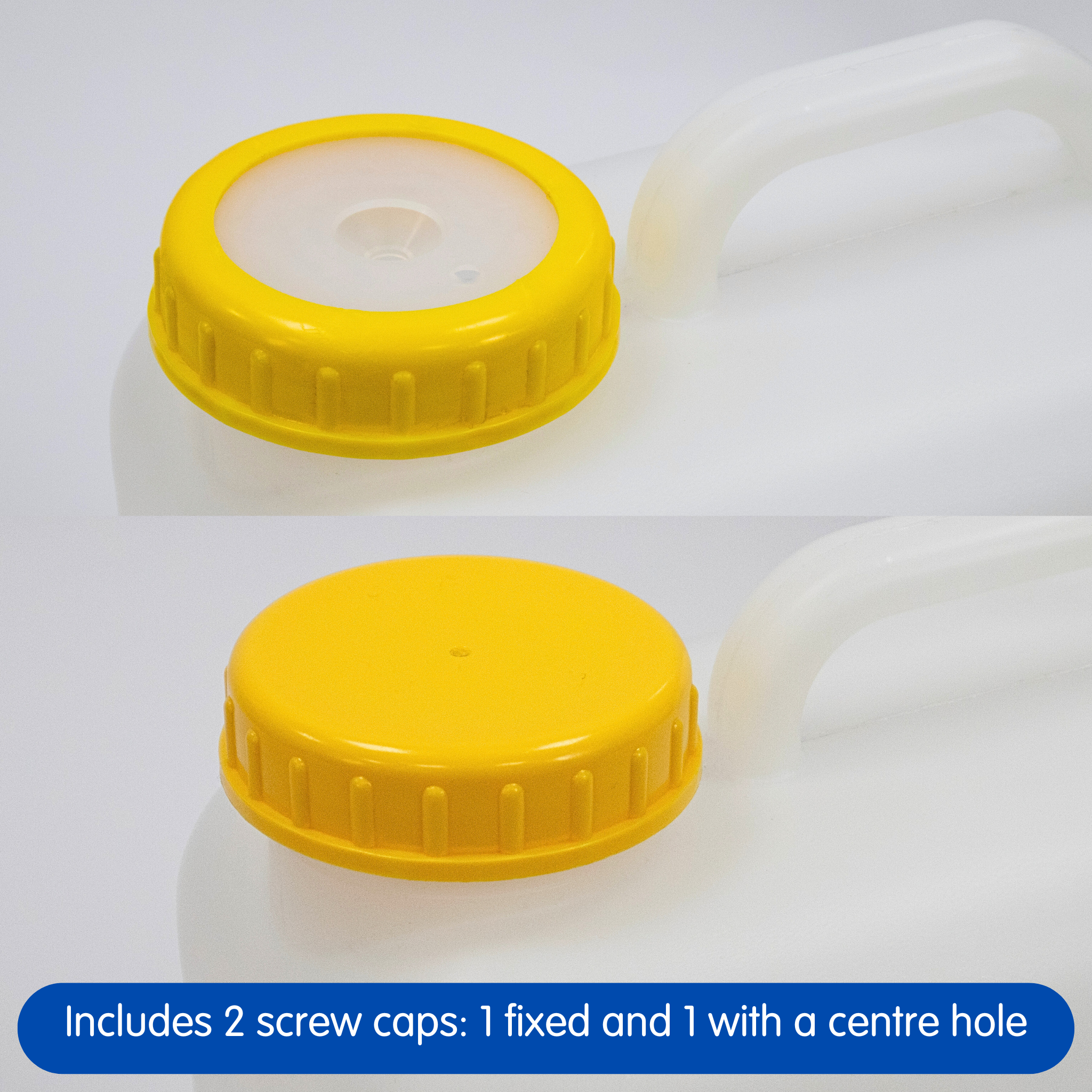 12 Litre Space Saving Campervan Water Container with Screw Top (Includes 2 Caps)
