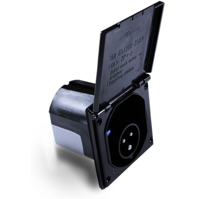 CBE Flush 240V Inlet Box (Black)