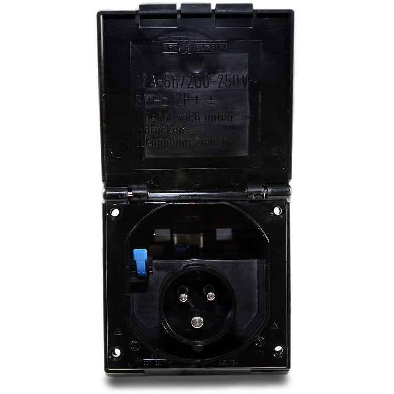 CBE Flush 240V Inlet Box (Black)