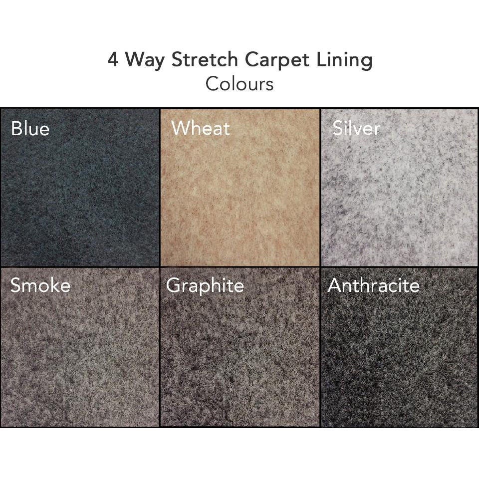 10m 4-way Stretch Lining Carpet | Choose Your Colour Kiravans 