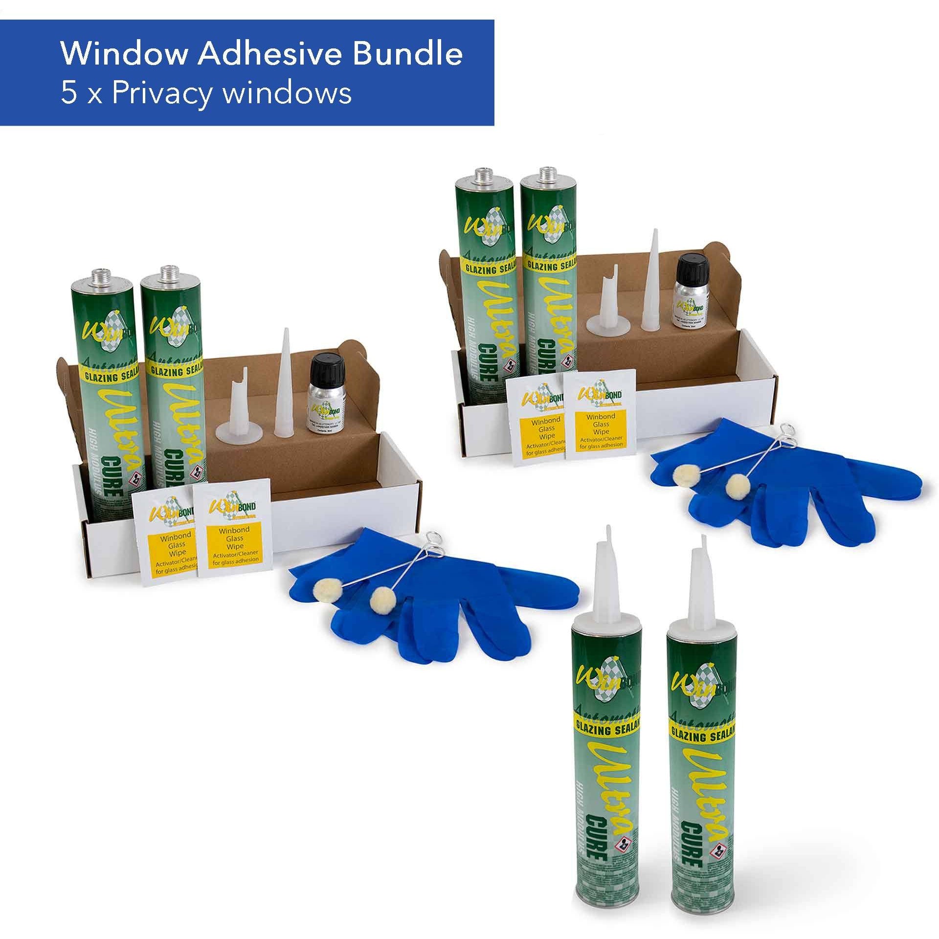 Ultra Cure Campervan Window Adhesive Bundle Kiravans Window Adhesive Bundle - 5 x Windows 