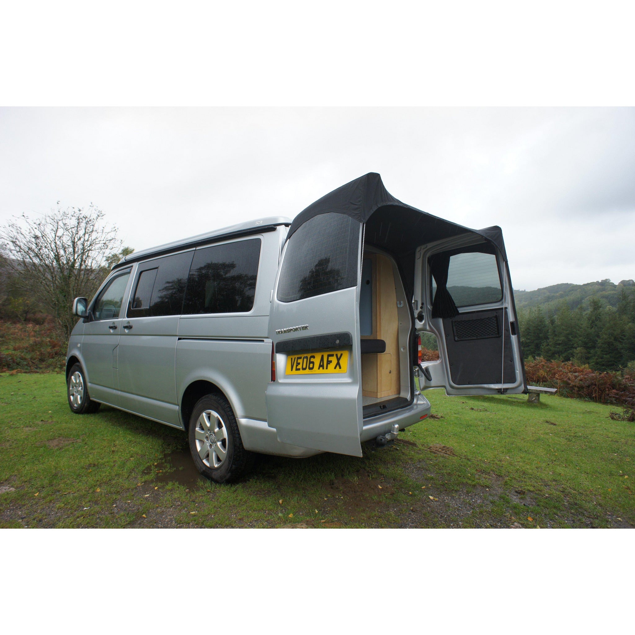 No Tailgate? No problem Barn Door Campervan Awning for VW T5/T6