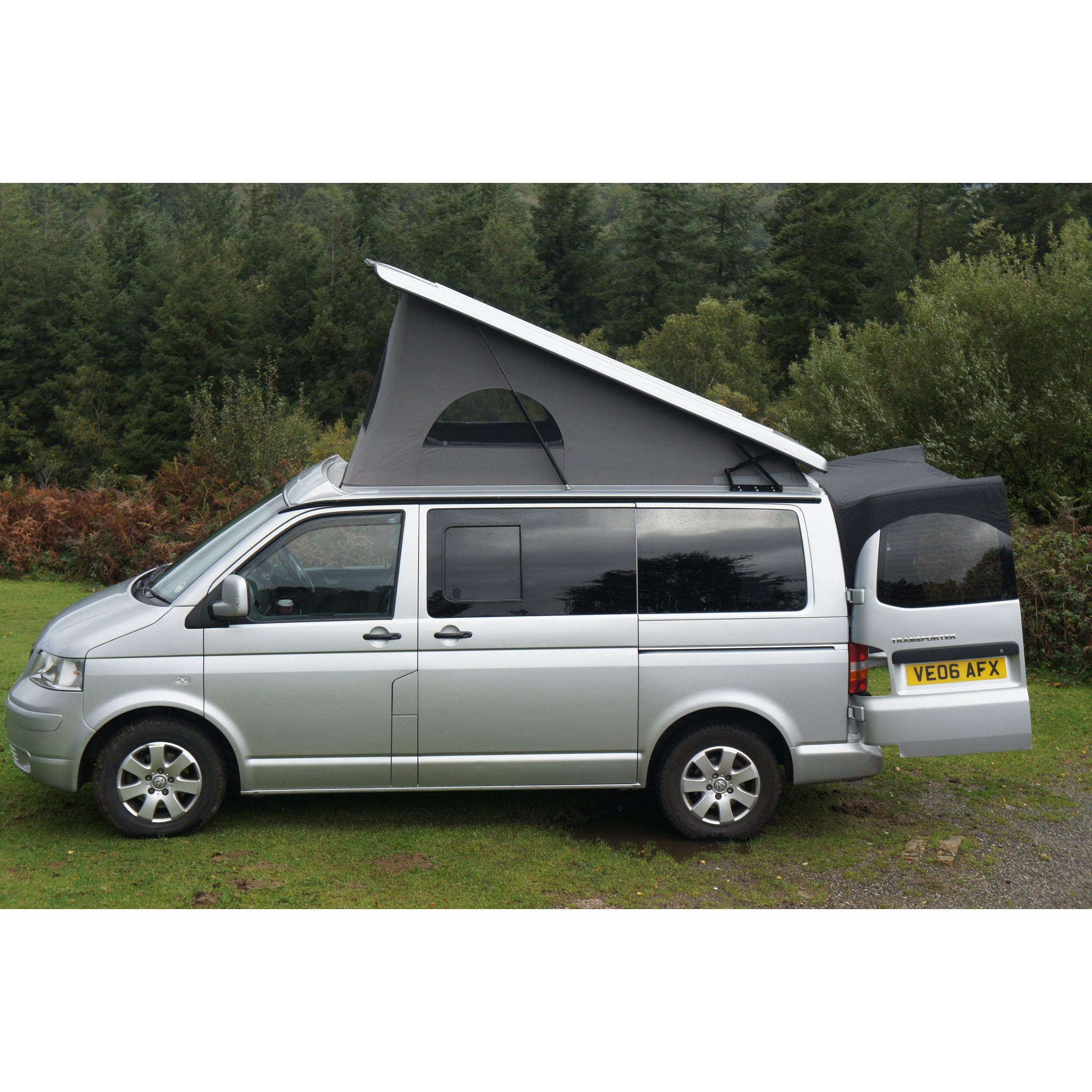 No Tailgate? No problem Barn Door Campervan Awning for VW T5/T6