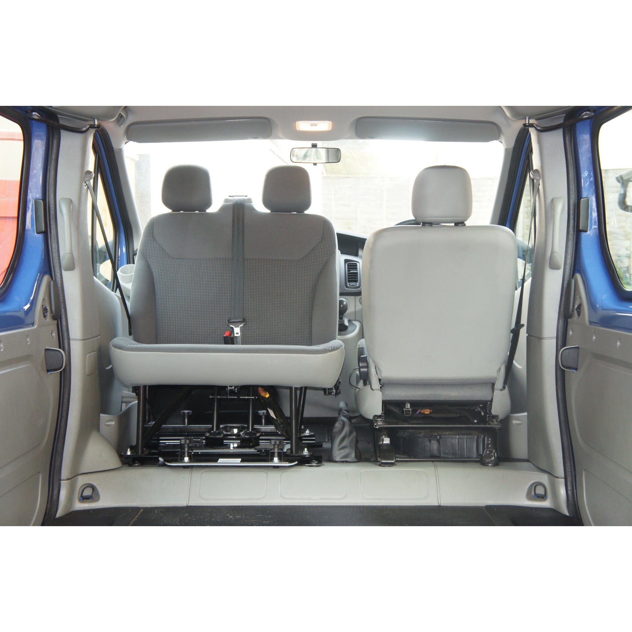 Kiravans X82 Vauxhall Vivaro 3rd Gen 2014-2018 Double Passenger Seat Swivel (Right Hand Drive) Designed by Kiravans 