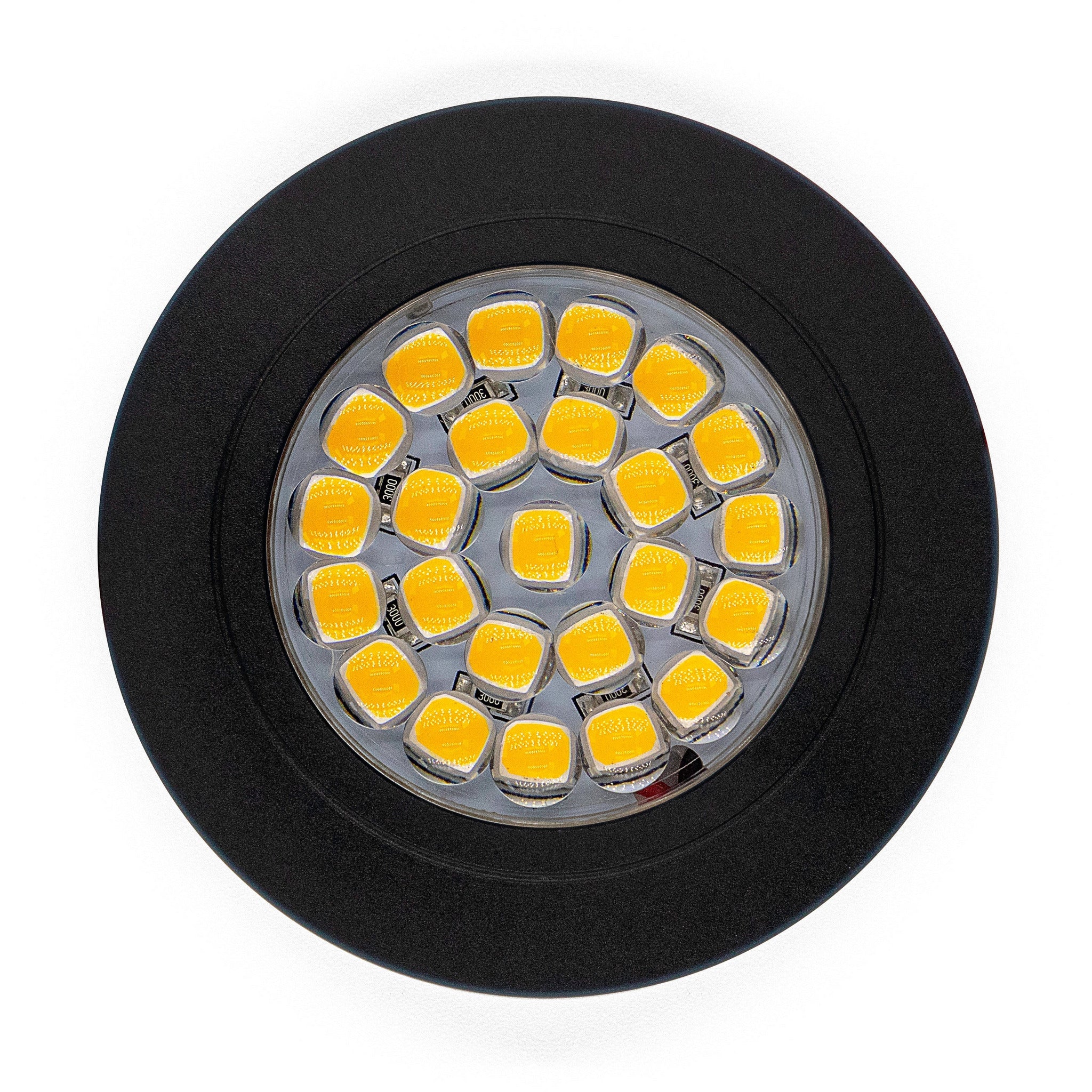 Black 2W 24 LED Recessed Light - Dimmable, Touch On/Off (Warm White) Kiravans 