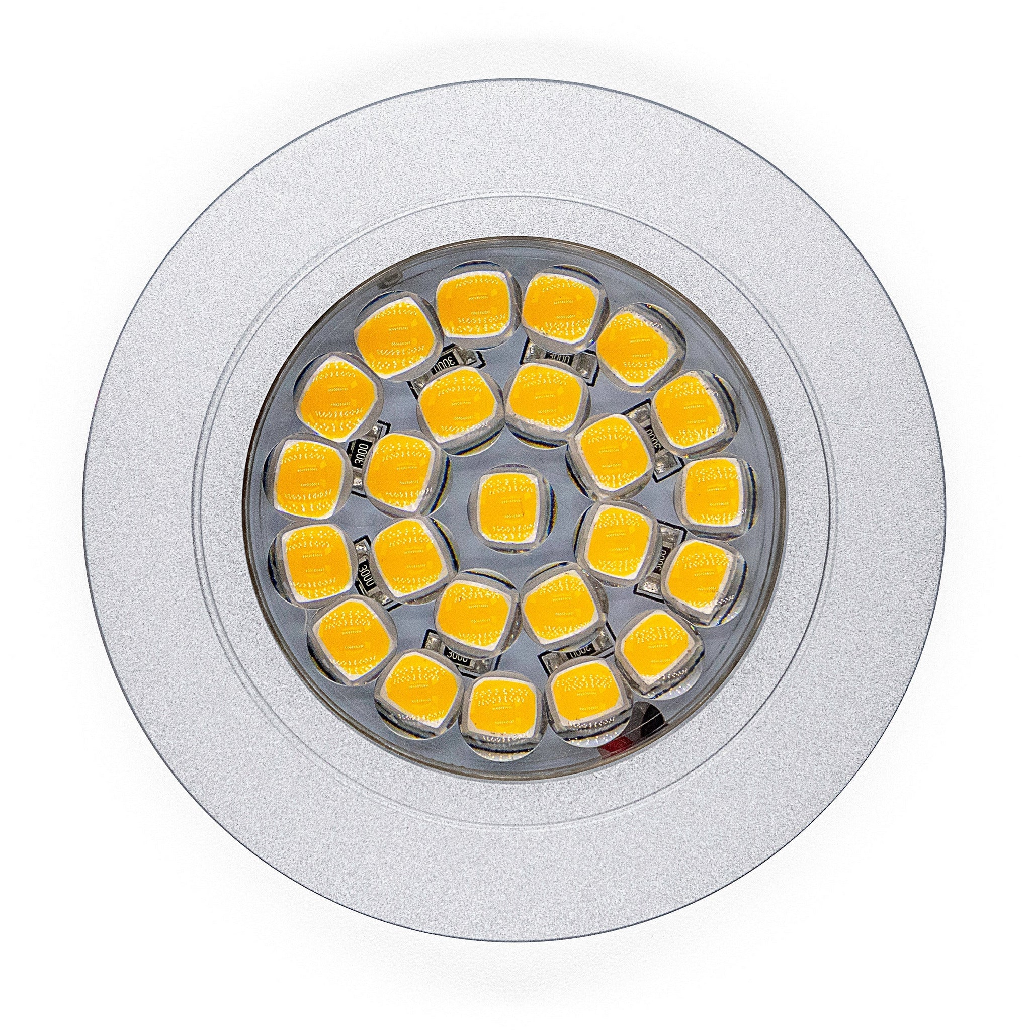 Silver 2W 24 LED Recessed Light - Dimmable, Touch On/Off (Warm White) Kiravans 
