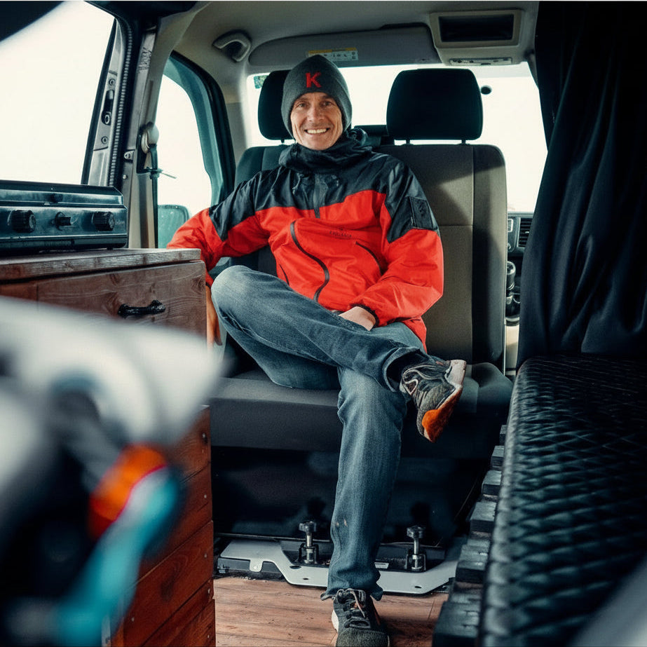Kiravans VW T5/T6 Double Passenger Seat Swivel (Right Hand Drive) P2S Designed by Kiravans 