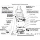 Transit Custom V362 (2013+) & Big Transit V363 (2013+) Seat Swivel RIB - Driver RIB