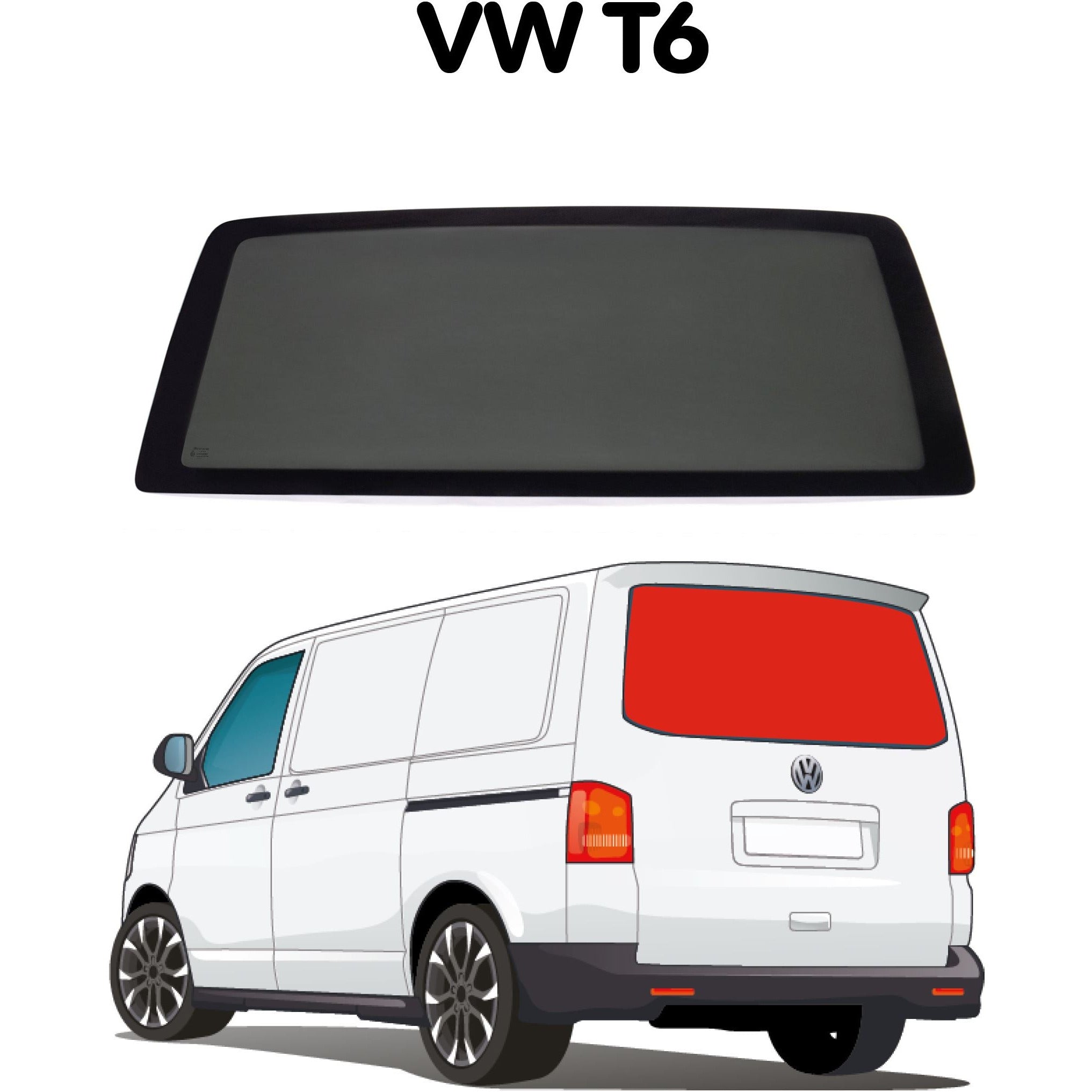 Tailgate Campervan Window VW T6 Camper Glass by Kiravans 