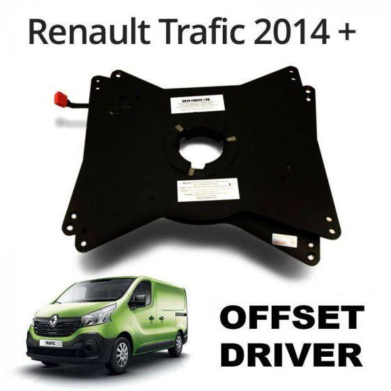 RIB Renault Trafic 2014+ (3rd Gen X82) Single Seat Swivel - Offset Driver (Left Hand Drive) RIB 