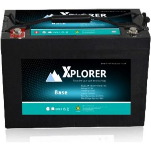 Xplorer Base 100 Cycle LITHIUM liFe PO4 Leisure Battery - Off-grid XPLORER 