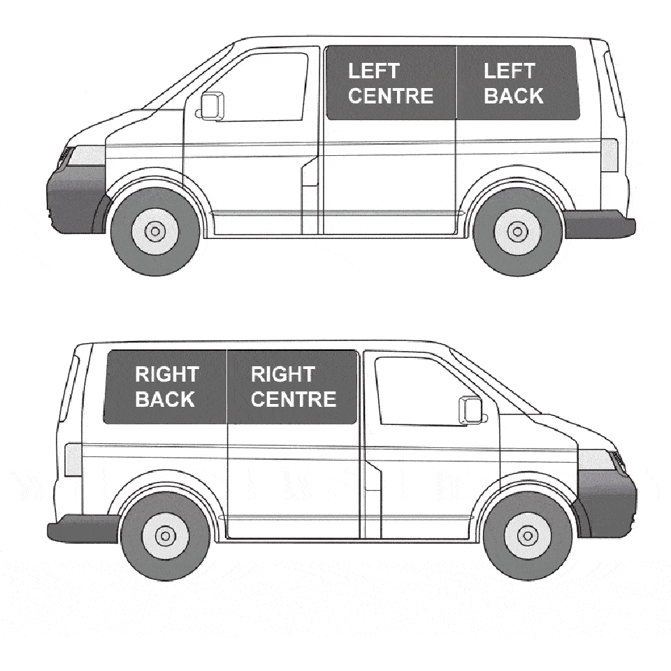 Trafic / Vivaro Curtain Kit - Tailgate Door (Grey)